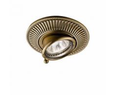 Spot classique MILORD laiton antique 1 ampoule Diamètre 12 Cm - Appliques et spots