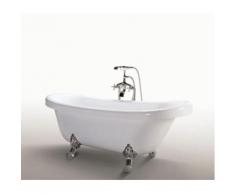Bainoire ilôt, Baignoire ovale, Baignoire retro, Acrylique nouveau vintage modèle Margherita - Installations salles de bain