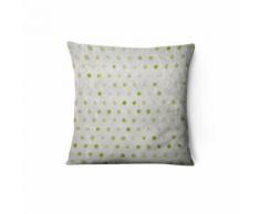 Housse de coussin enfant Pois - L. 43 x l. 43 cm - Vert - Textile séjour