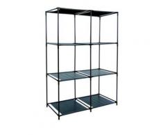 etagere meuble de rangement 6 casiers pour vêtement 13 kgs portable armoire - Rangement de l'atelier