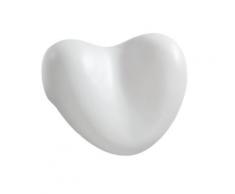 WENKO 18936100 COUSSIN DE BAIGNOIRE EN COEUR TROPIC BLANC - Ustensiles