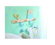 Portemanteau mural Hibou des bois - Porte-manteau enfant