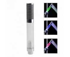 Pommeau De Douche Lumineux Douchette Indicateur Temperature Led Vert Bleu Rouge - Yonis - Accessoires salles de bain et WC