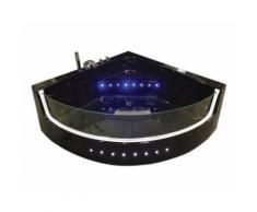 BAIGNOIRE BALNEO BAIN Black Shark TOURBILLON MASSANTE ANGLE 140 x 140 cm - Installations salles de bain