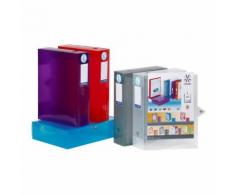 Lot de 6 boites de classement et archivage en plastique grande capacité Viquel Multicolore - Boite de rangement