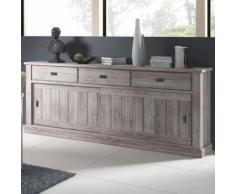 Enfilade 220 cm couleur bois contemporaine GARANCE - Buffets