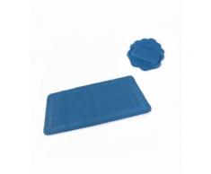 Tapis de bain antidérapant avec coussin de baignoire assorti - Tapis et paillasson