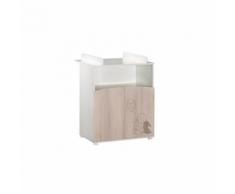Babyprice Commode A Langer Lapinou 2 Portes - 1 Niche - Commodes et plans à langer
