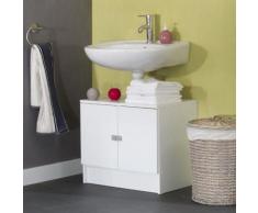 GALET Meuble sous lavabo 60cm blanc 2 portes - Bureaux enfant et accessoires