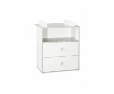 BABYPRICE CLEO commode a langer 2 tiroirs 1 niche - Table et chaise