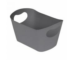set accessoires salle de bain Paniere de rangement 22,5x4,5x13 cm Gris anthracite - Accessoires de bain