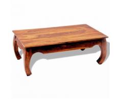 Table basse Opium en bois massif Sheesham 110 x 60 x 40 cm - Tableau et pupitre