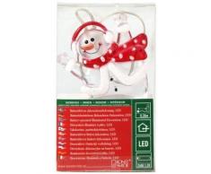 KONSTSMIDE 1277-403 BONHOMME DE NEIGE ACRYLIQUE 1 LED BLEU + CÂBLE TRANSPARENT 1,5 V - Appliques et spots