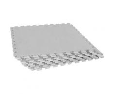 Tapis de protection interconnectables de 1,2cm en mousse - EVA 8 carré de 60x60cm gris - Yoga et pilâtes