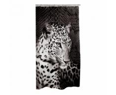 rideau douche textile 180x200cm douceur d'interieur design panthere - Accessoires salles de bain et WC
