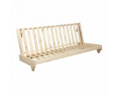 Banquette futon fresh en bois naturel 140x200 - Futons