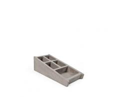 Organiseur de bureau béton Blockword - Couleur - Gris béton - Boîte de classement