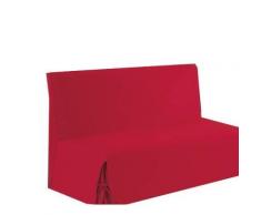 Homemaison.com hm69451652 housse de clic-clac à nouettes coton/polyester rouge 200 x 140 cm - Fauteuils enfant
