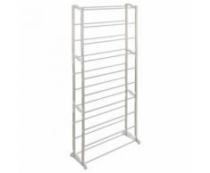 Etagère à chaussures en métal - 30 Paires - H. 138 cm - Meubles à chaussures