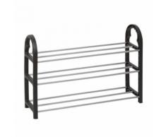 étagere support à chaussures, meuble de rangement pour 9 paires, en inox et plastique - Rangement de l'atelier