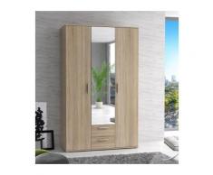 Finlandek armoire de chambre selkeä 121 cm - décor chene sonoma - Armoire bébé
