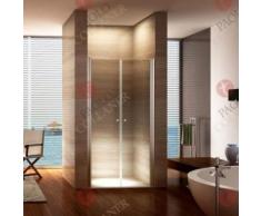 Porte de douche 195 cm largeur réglable 136-140 cm Transparent - Installations salles de bain