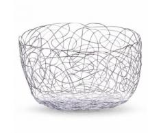 Zeller 2058013 Corbeille à Fruit Rond Chrome 22 x 12 cm - vaisselle