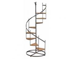 Aubry Gaspard - Étagère en métal et bois escalier - Étagère