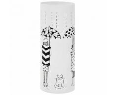 vidaXL Porte-parapluie Femmes Acier Blanc - Objet à poser