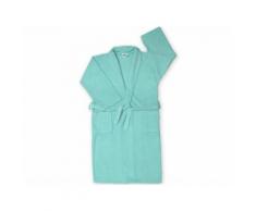 Peignoir éponge CHALE turquoise taille M - Linge de bain