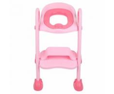 Toilette pour bébé comme Chaise pliante pour tout-petits siège de formation +tabouret escabeau échelle rose - Accessoires de toilette