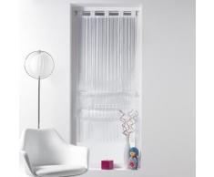 Store bateau 45x180 voile rayures jacquard CLARITY 2 BLANC - Rideaux et stores