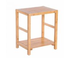Tabouret de Bain Siège de douche en bambou naturel antidérapant, spa, baignoire, organisateur - Chaise