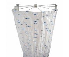 rideau de douche Cabine de douche pliable Ombrella Sylt - Bleu - Accessoires salles de bain et WC
