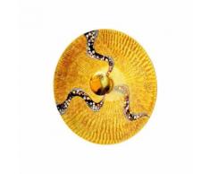 Applique murale design LUNA Or 24 Carats 1 ampoule Diamètre 54 Cm Or Kiss - Appliques et spots