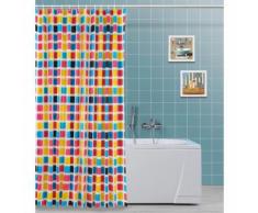 Feridras rideau de douche 240 x 200 cm multicolore salle de bain baignoire - Accessoires salles de bain et WC