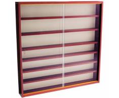 Watsons - REVEAL - Vitrine Collectionneur murale 6 etageres - finition acajou - Vitrines