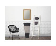 Vasque sur pied en marbre MIDO - Couleur Noire et grise - Installations salles de bain