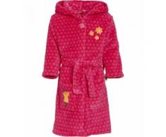 Playshoes peignoir Muisfille polaire rouge/rose - Linge de bain