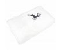 Linnea Serviette de toilette 50x100 cm HIRSH Blanc/Gris 600 g/m2