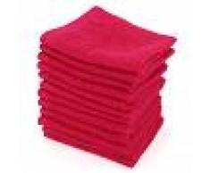 Linnea Lot de 12 serviettes invité 30x30 cm ALPHA rose Fuschia