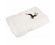 Linnea Serviette de toilette 50x100 cm HIRSH Beige/Marron 600 g/m2