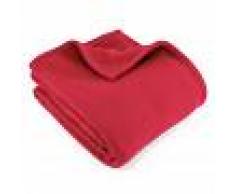 Linnea Couverture polaire 180x220 cm 100% Polyester 350 g/m2 TEDDY Rouge Framboise