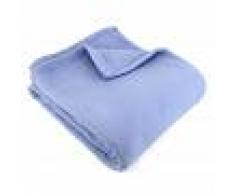 Linnea Couverture polaire 240x260 cm 100% Polyester 350 g/m2 TEDDY Bleu Lavande