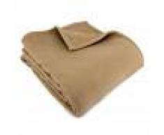 Linnea Couverture polaire 180x220 cm 100% Polyester 350 g/m2 TEDDY Marron Sable