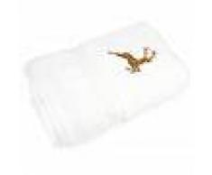 Linnea Serviette de toilette 50x100 cm HIRSH Blanc/Or 600 g/m2