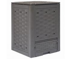 vidaXL Composteur de jardin Marron 60x60x83 cm 300 L