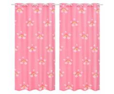 vidaXL Rideau occultant imprimé pour enfant 2pcs 140x240cm Arc-en-ciel