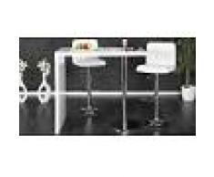 gdegdesign Bar design mange debout table haute laqué blanc - Scarlet