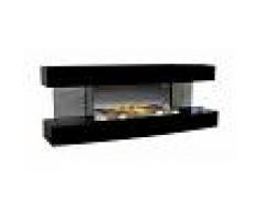 gdegdesign Cheminée électrique noire décorative lumineuse LED - Lounge